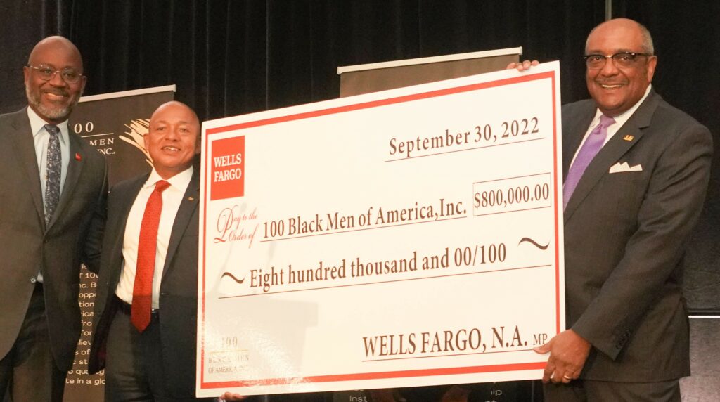 Wells Fargo Donates $800,000 to 100 Black Men of America, Inc.