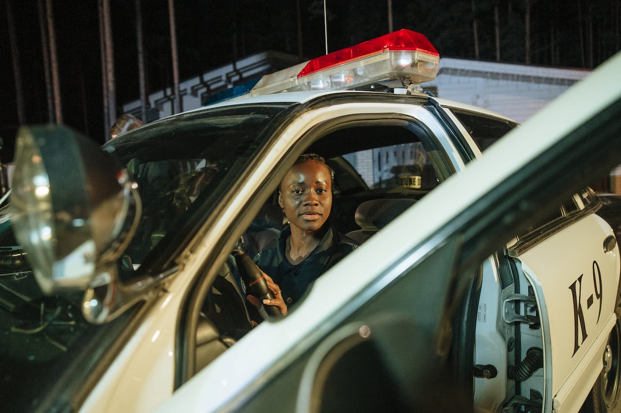 police, Black woman, Pasadena