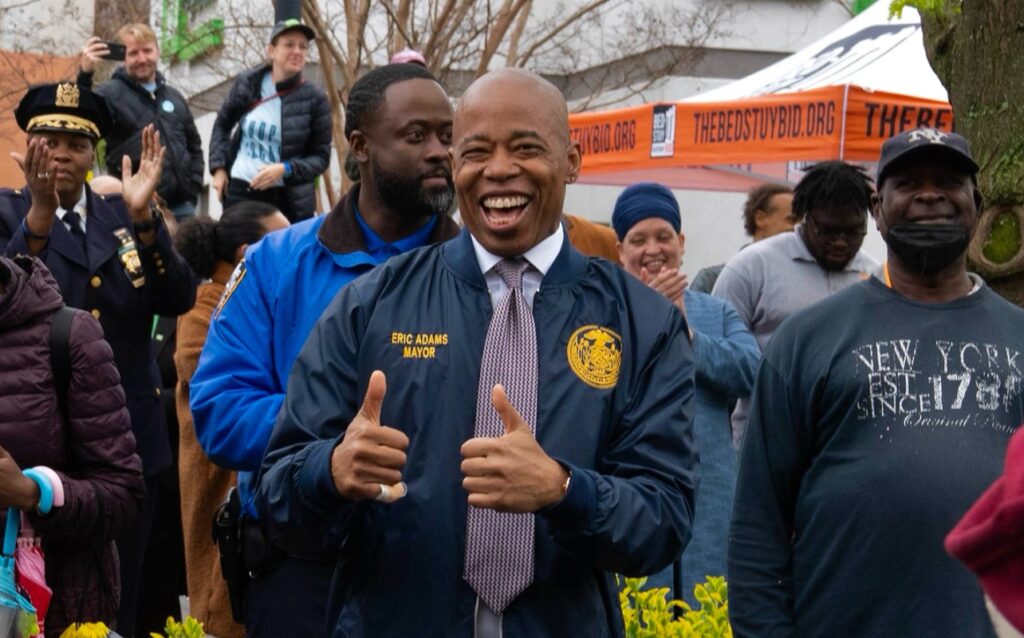 Mayor Eric Adams Clowned After Wearing Cap Featuring Both NYC Baseball Teams