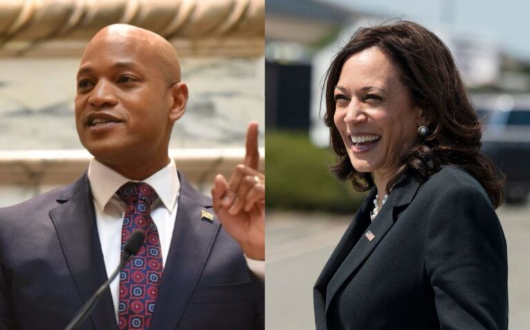 Maryland Gov. Wes Moore, Kamala Harris