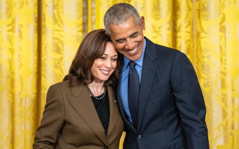 The Obamas, Kamala Harris, Barack Obama