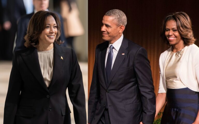 The Obamas, Kamala Harris, Barack Obama