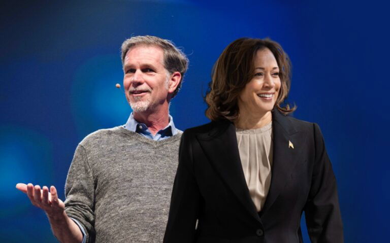 Reed Hastings, Kamala Harris