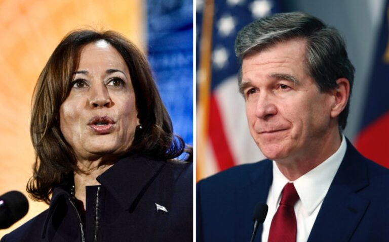 Roy Cooper, Kamala Harris