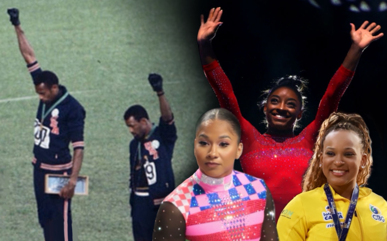 Jordan Chiles, Rebeca Andrade, Simone Biles