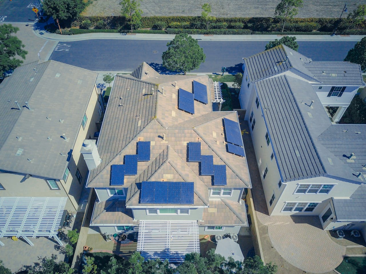 solar panels, Black couple,