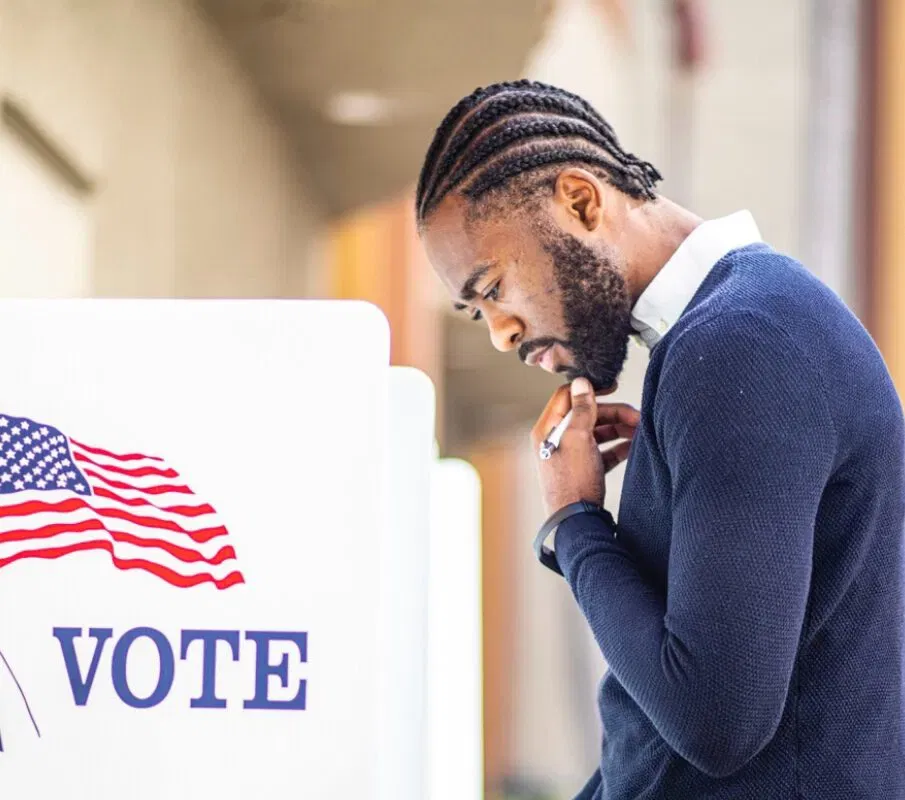 black male voters, swing states, billboard campaign