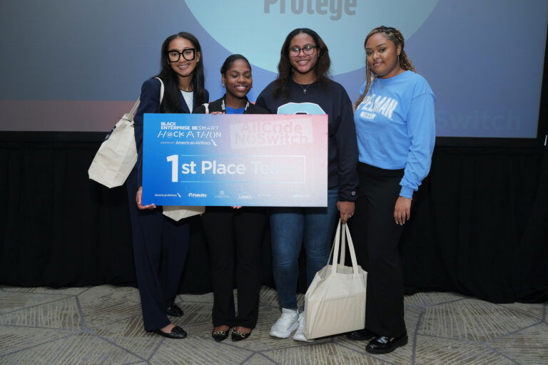 Coders from Spelman College at BESmart Hackathon