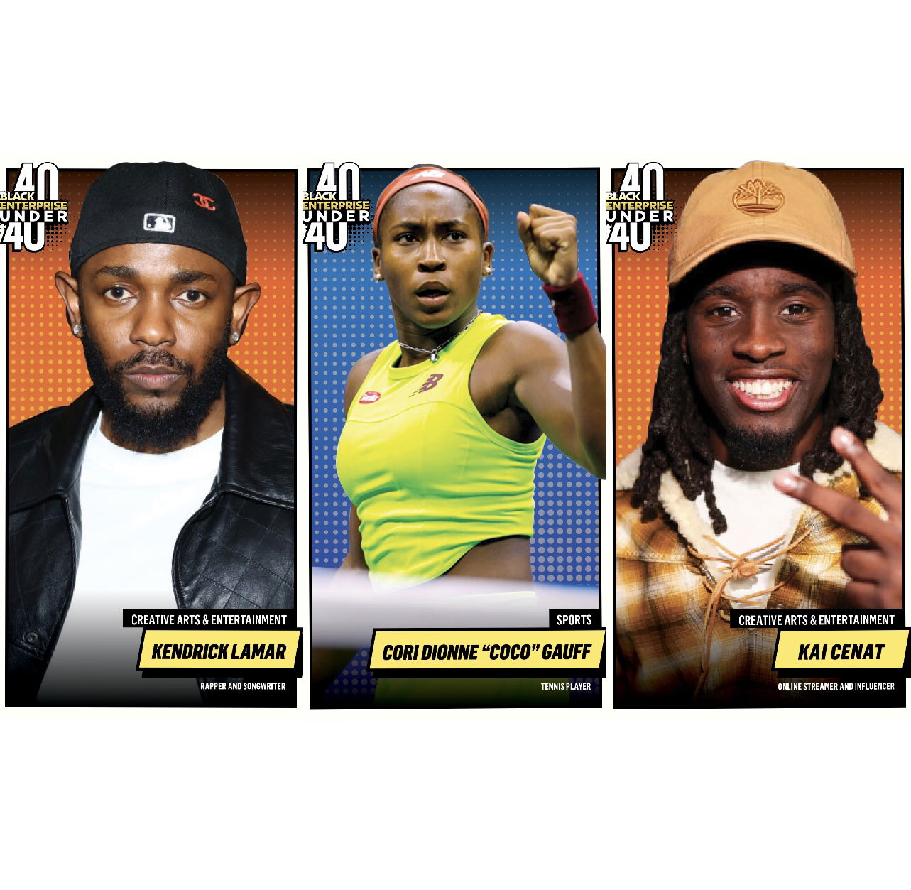 Kendrick Lamar, Coco Gauff, Kai Cenat