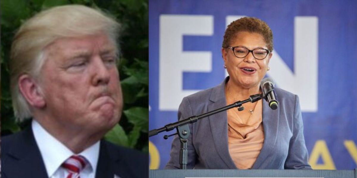 Karen Bass, LA fires, Trump