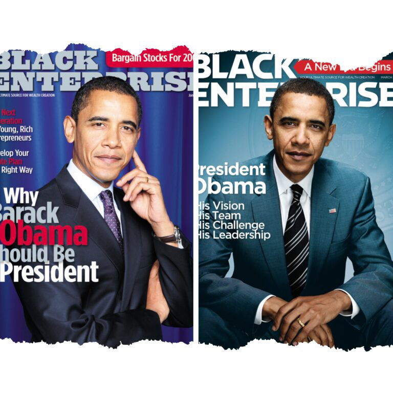 BLACK ENTERPRISE MADE HISTORY WITH THE FIRST BLACK PRESIDENT