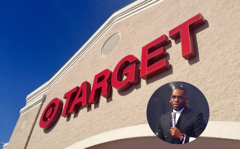 Target logo on storefront